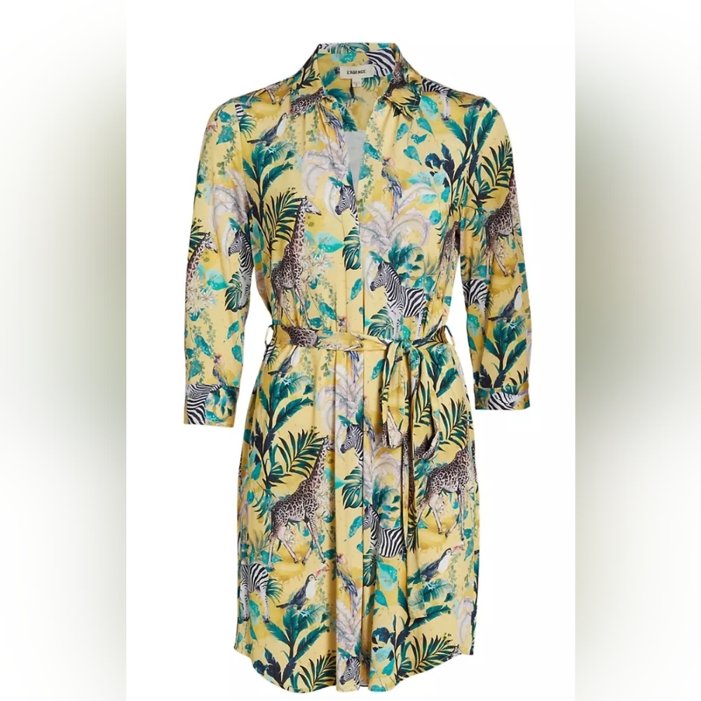 L'AGENCE  animal print in a classic silhouette. Size M